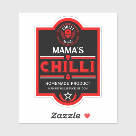 Sticker Sauce chili maison (Feuille)