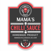 Sticker Sauce chili maison (Devant)