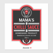 Sticker Sauce chili maison (Feuille)