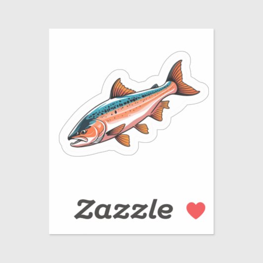 Sticker Saumon (Feuille)