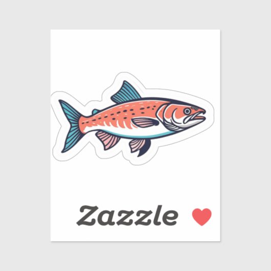 Sticker Saumon (Feuille)