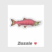 Sticker Saumon Sockeye frai phase 2 (Feuille)