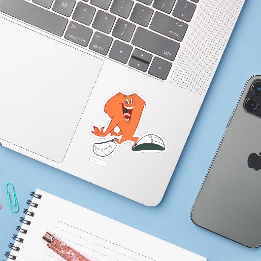 Sticker Sautant Gossamer (Ordinateur portable avec iPhone)