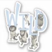 Sticker SAUVAGE | Wild Things et Max - Bleu (Devant)