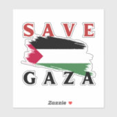 STICKER SAUVER GAZA (Feuille)