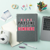 STICKER SAUVER LA PALESTINE DU GÉNOCIDE (Couverture iPad)