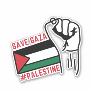 STICKER SAUVER LA PALESTINE SAUVER GAZA