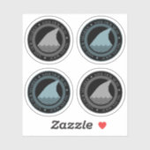 Sticker sauver notre pack requins 4 (Feuille)