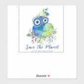 Sticker Sauvez la planète (Feuille)