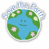 Sticker Sauvez la Terre (Devant)