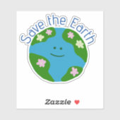 Sticker Sauvez la Terre (Feuille)