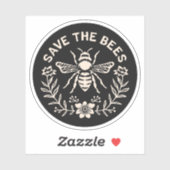 Sticker Sauvez les abeilles (Feuille)