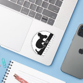 Sticker Sauvez les Koalas (Ordinateur portable avec iPhone)