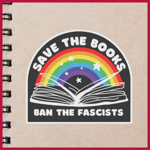 Sticker Sauvez les livres Interdire les fascistes anti-cen