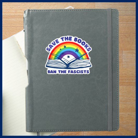 Sticker Sauvez les livres Interdire les fascistes anti-cen