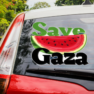 Sticker Save Gaza Watermelon Car
