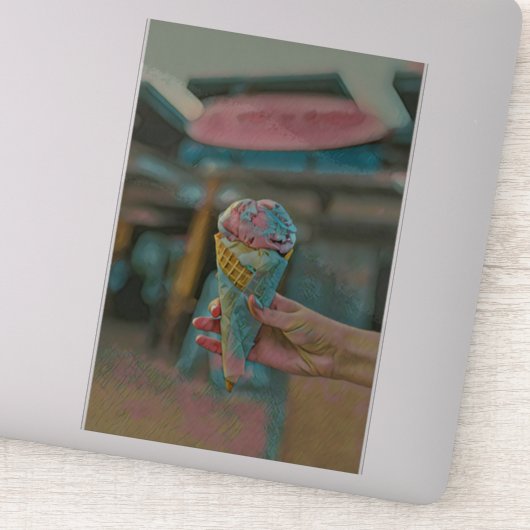 Sticker Saveur de crème glacée (Détail)