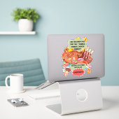 Sticker Saviez-vous que le vainqueur, le vainqueur dîner d (Ordinateur portable sur le bureau)