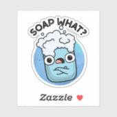 Sticker Savon Quel Amusant Soap Pun (Feuille)