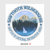 Sticker Sawtooth Wilderness (Feuille)
