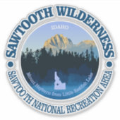 Sticker Sawtooth Wilderness (Devant)