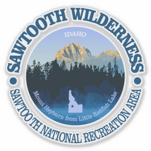 Sticker Sawtooth Wilderness (Devant)