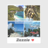 Sticker SC Seychelles - Beach Resort - Lodoicea Maldivica (Feuille)