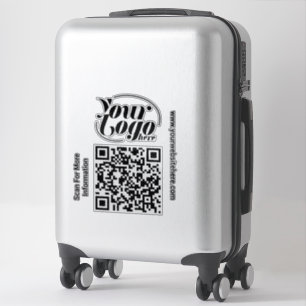 Sticker Scanner de code QR Texte personnalisé Professionne