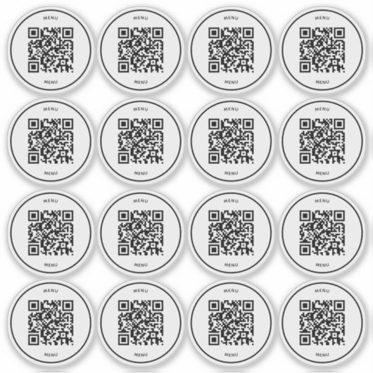 Sticker Scanner le code QR du menu | Restaurant & Café (Devant)