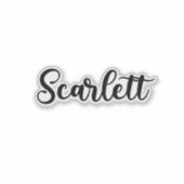 Sticker Scarlett Nom - Calligraphie manuscrite (Devant)
