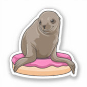 Sticker Sceau avec beigne (Recto)