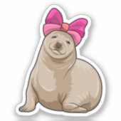 Sticker Sceau avec ruban (Recto)