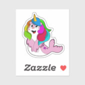 Sticker Sceau comme licorne (Feuille)