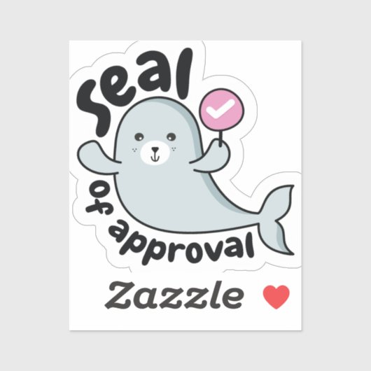 Sticker Sceau D'Approbation (Feuille)