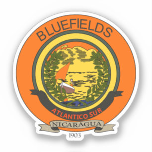Sticker Sceau de Bluefields, Nicaragua
