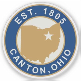 Sticker Sceau de Canton, Ohio, États-Unis