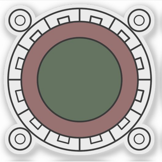 Sticker Sceau de Chalco de Díaz Covarrubias, Mexique (Devant)