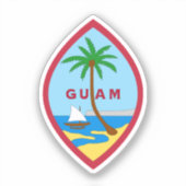 Sticker Sceau de Guam (Recto)