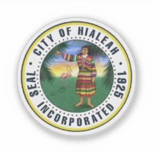 Sticker Sceau de Hialeah, Floride