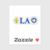 Sticker Sceau de Louisiane (Feuille)