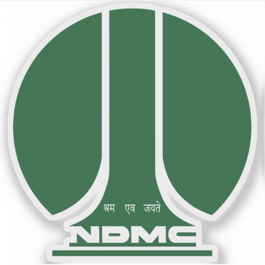 Sticker Sceau de New Delhi, Inde (Devant)