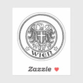 Sticker Sceau de Vienne, AUTRICHE (Feuille)