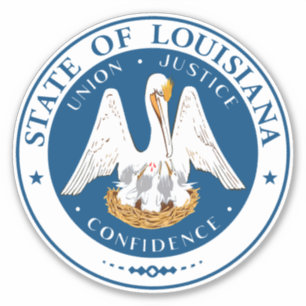 Sticker Sceau d'État de Louisiane