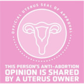 Sticker sceau d'homologation utérin (Recto)