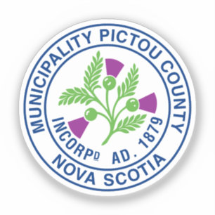Sticker Sceau du comté de Pictou - Nouvelle-Écosse