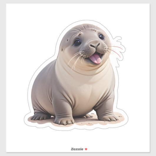 Sticker Sceau réaliste (Feuille)