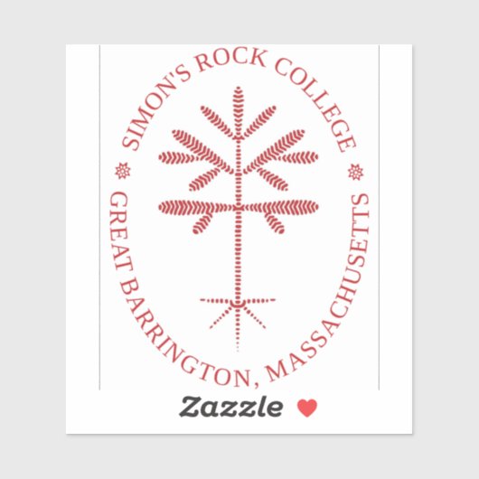 Sticker Sceau rouge vinyle rectangulaire (Feuille)