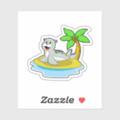 Sticker Sceau sur l'île (Feuille)