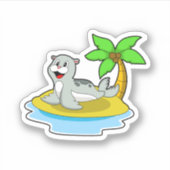 Sticker Sceau sur l'île (Devant)