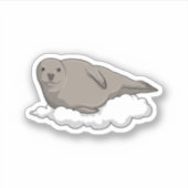 Sticker Sceau sur nuages (Devant)
